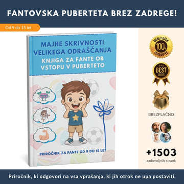Fantovska PUBERTETA brez zadrege! Priročnik, ki odgovori na vsa vprašanja, ki jih otrok ne upa postaviti + BONUS