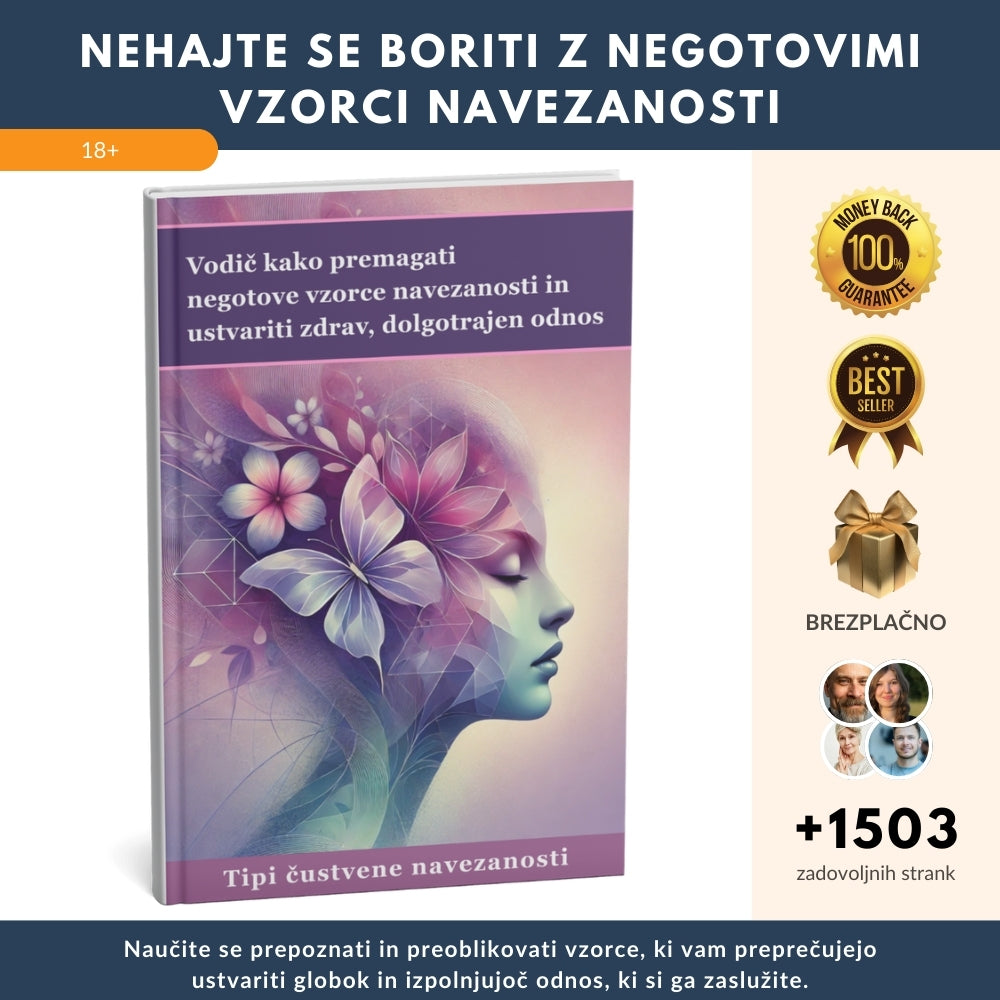 Revolucionaren pristop k razumevanju navezanosti! Vodič, kako premagati negotove vzorce navezanosti in ustvariti zdrav, dolgotrajen odnos + BONUS