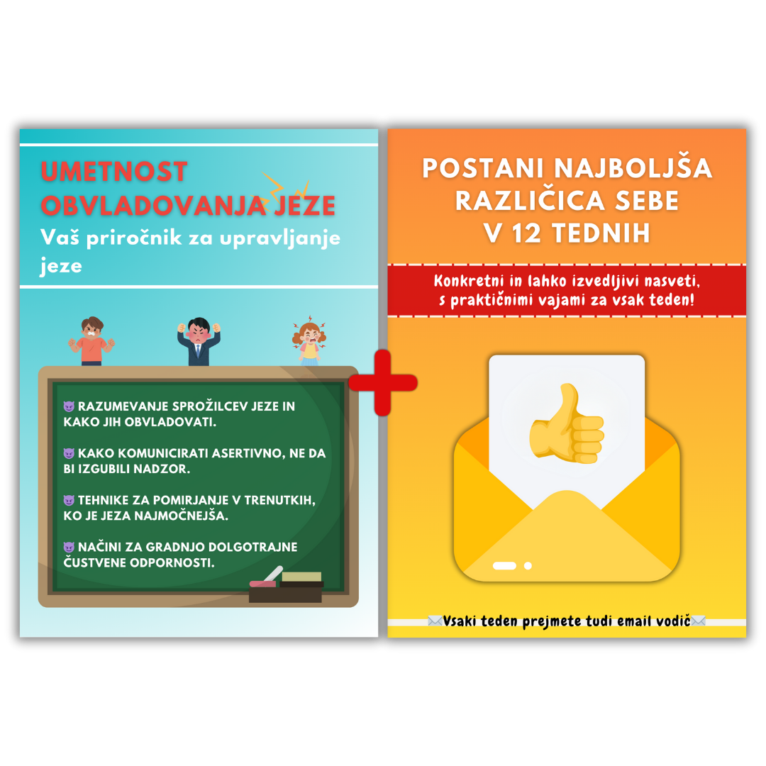 🟠 EKSKLUZIVNI 2v1 e-paket: Jeza pod nadzorom + 12 tednov do najboljše različice sebe! (PDF)